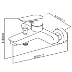Well Bloom Italy 4SET165ASG 165系列太空灰色4件龍頭優惠套裝